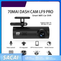 LF9 pro Dash Cam Car Camera กล้องติดรถยนต์  WiFi Dash Cam 1080P Car Cam เครื่องบันทึกแดชบอร์ดขนาดเล็กที่ซ่อนอยู่พร้อมเลนส์หมุนได้ 360°, กล้อง Dash ควบคุมแอปสำหรับรถยนต์ Super Night Vision Supercapacitor