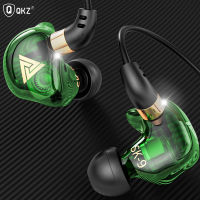 QKZ SK9ซูเปอร์เบสหูฟัง HiFi แบบมีสายสเตอริโอหูฟังมีไมโครโฟนนักดนตรีไดรเวอร์แบบไดนามิกทองแดงหูฟังอินเอียร์จอภาพเพลงหูฟังสำหรับวิ่งเล่นเกมกีฬามีความสะดวกสบายในการสวมใส่