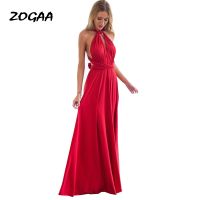 ◄✵ ZOGAA Sexy Women Multiway Wrap Convertible Boho Maxi Club Dress Bandage Long Dress Party Bridesmaids Infinity Robe Longue Femme