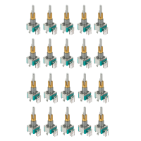 20X EC11EBB24C03 Dual Axis Encoder with Switch 30 Positioning Number 15 Pulse Point Handle 25mm