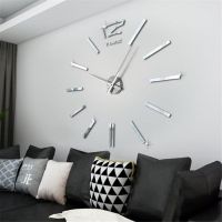 Modern Mini 3D DIY Creative Acrylic Mirror Surface Clock Sticker Mute Wall Clock Quartz Needle Home Living Room Home Decoration