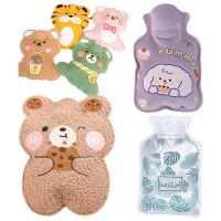 200ml 300ml 350ml 750ml Warm Water Bag Lovely Cartoon Bear Plush Hot Water Bottle Portable Student Belly Hand Warmer New Arrival