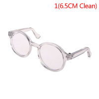 อุปกรณ์เสริมสำหรับแว่นตาตุ๊กตาผ้ากำมะหยี่กรอบทรงกลมแว่นตาเลนส์ชัด6.5/9.5ซม