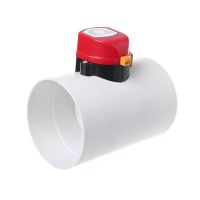 220V Plastic Electric Damper Check Valve 110mm Air Volume Control Valves For Ventilation Pipe DEC11