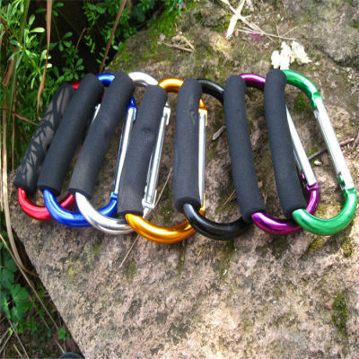 【4 ส่งไว 1】D ประเภท carabiner พวงกุญแจอลูมิเนียมแขวนอย่างรวดเร็ว D -ประเภทเบ็ดขนาดใหญ่ D ประเภทหัวเข็มขัด