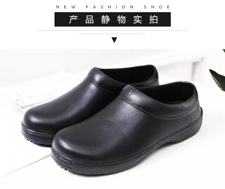 Ready Stock Safety Kitchen Slip-on Clogs Professional Slip