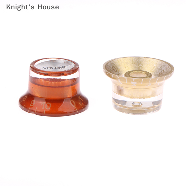 knights-house-ลูกบิดอะลูมิเนียมไฟฟ้า3โทนสีดำ-ลูกบิดควบคุมเสียง3เสียงสำหรับ-gibson-ชิ้นส่วนเครื่องดนตรี-gibson