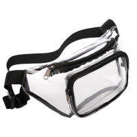 MOVTOTOP 1pc Transparent Fitness Cross Body Bag Waterproof Waist Bag for Outdoor Sports