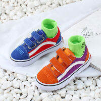 Canvas Children Shoes Sport Quality Boys Sneakers Kids Shoes for Girls AB Blue Orange Color Casual Child Flat Tennis chaussures