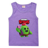 Brawl-Star-S เสื้อกล้ามเด็กชายสาวฤดูร้อนเสื้อยืดแขนกุดอะนิเมะน่ารักเด็กเสื้อกั๊กเหงื่อ-ดูดซับ Top เสื้อผ้าเด็ก8434เสื้อผ้าเด็กผ้าฝ้ายเสื้อลำลอง