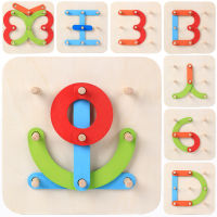 3D Wooden Puzzle Jigsaw Toys Matching Alphanumeric Shapes Puzzles Inligence Kids Early Educational Toys For Children