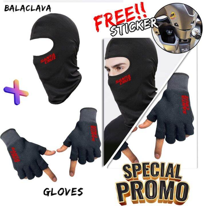 RED BRANDED MOTORSHIELD FULL FACE MASK + MOTORCYCLE GLOVES Protective