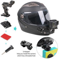 Action Camera Motorcycle Helmet Accessories For Go Pro Gopro Hero 10 9 8 7 6 Dji Helmets Strap Mount Osmo Camera Set Kit