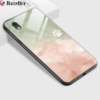 Jizetin เคสแข็งสำหรับ Huawei Y5 2018 Y5 2019หัวเว่ย Y5P หลากสีเหมือนฝันดีไซน์ภาพวาดเคสมันวาวกันกระแทกกระจกเทมเปอร์เคสฝาหลัง