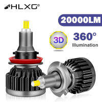 HLXG 360 led h7 canbus h1 headlight CSP 20000LM 60W car bulb led fog Lights turbo H8 H9 H11 9005 9006 HB3 HB4 lamp led h4 moto