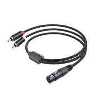 3 Pin XLR Female to Dual RCA Male Y Splitter Cable,Mixer Amplifier Audio Cable,Stereo Audio Interconnect Cable