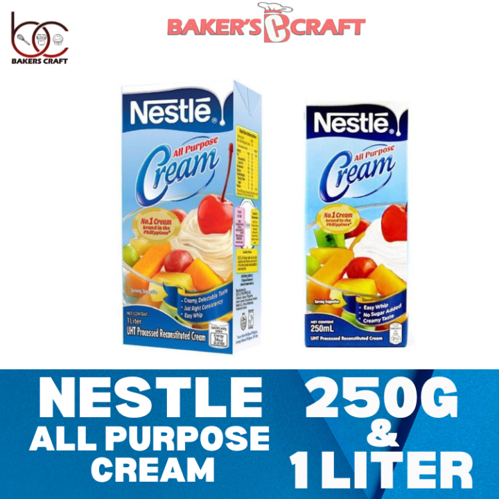 Nestle All Purpose Cream 250g And 1l Nestle All Purpose Cream 1 Liter