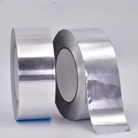 ☢∋ Thick Flame Retardant Aluminum Foil Tape High Temperature Resistant Sealing Waterproof Tape Water Pipe Leak-Repairing Sticky Bas