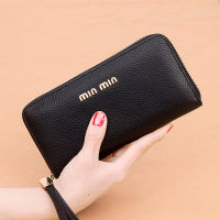 Ellovado Luxury Women Leather Clutch Bag Cute Wallet Zipper Purses Female Clutch Multi-function Coin Purse Card Holder