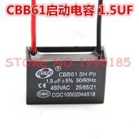 【cw】 10Pcs/Lot CBB61 -5 1.5uF 450V/AC CBB Capacitors The Start Capacitor Motor 【hot】