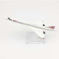 [16cm]  โมเดลเครื่องบิน  BRITISH AIRWAYS CONCORDE (16 cm) ทำด้วยเหล็ก มีฐานตั้งโชว์ให้ สวย งานคุณภาพ เหมาะเป็นของเล่น ของขวัญ ตั้งโชว์