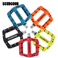 SCUDGOOD จักรยานเหยียบไนลอนคาร์บอนไฟเบอร์ Ultralight กว้างแบริ่งเหยียบแบนแพลตฟอร์มเหยียบ MTB จักรยานเหยียบจักรยานอะไหล่-nxfnxfnxghnxgb