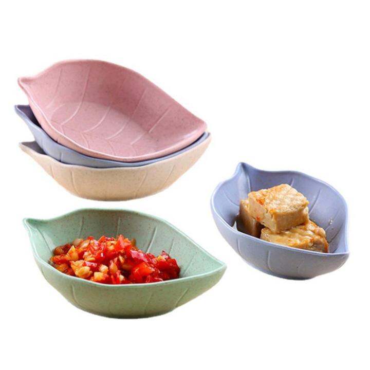 Leaf Shaped Bowl Mini Leaf Shape Sauce Dish Wheat Stalk Sushi Small