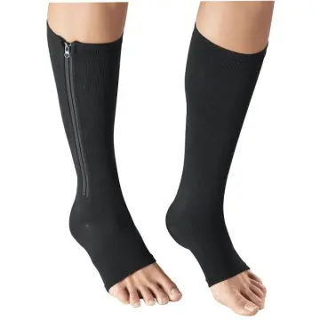 Open Toe]Compression Stockings Varicose Veins Socks 23-32mmHg Pantyhose  Socks Pressure Class 2 Thigh Socks for Women&Men