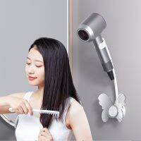 【LZ】❃  Hands-Free Fixo Wall Secador de Cabelo Stand Preguiçoso Chuveiro Prateleiras Prateleiras De Armazenamento Acessórios Do Banheiro sem Perfuração Ferramentas