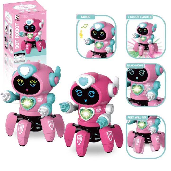 pink dancing robot