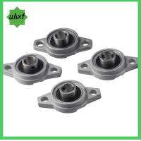 UHXF 4pcs FL001 หมอนบล็อกจัดตำแหน่งด้วยตัวเอง 12มม./0.67" โลหะผสมสังกะสี, สแตนเลส, ยาง ตลับลูกปืนหน้าแปลน ฐานหน้าแปลนขนมเปียกปูน หน้าแปลนหน้าแปลน แกนรองรับเพลา เครื่องจักรแปรรูปฟิล์ม