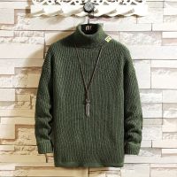 [COD] men 2021 autumn and winter high collar mens knitted sweater large size pullover foreign trade wholesale