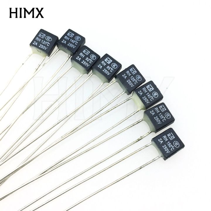 Temperature Switches RH 92 95 105 110 115 120 125 130 135 140 145 150 Degree Black Square Fan Motor 2A 250V LED Thermal Fuses Replacement Parts