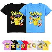 【CC】 Japan Anime Pikachu Children  39;s Print Cartoon Fashion T-shirt Clothing Boys and Gifts Birthday