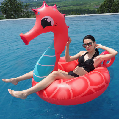 Inflatable Swimming Ring Summer Party Pool Water Toys Rubber Swimming Ring Beach Bed