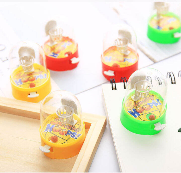 Mini Basketball Shooting Machine Toy Palm Hand Finger Ejection Airport Table Game Children