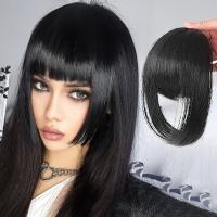 【DT】hot！ PAGEUP Synthesis Cut Bangs Hair Extension Synthetic Wig Temperature Fake Piece Clip