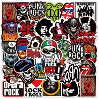 10/30/50Pcs Rock And Roll Music Band Stickers Punk Graffiti Laptop Guitar Helmet Luggage Phone Rock Stickers Children Decal Gift Stickers