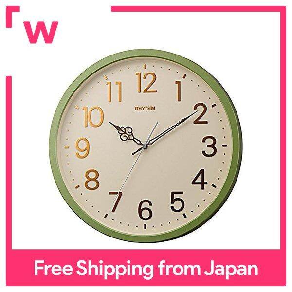 Rhythm (RHYTHM) Wall Clock Analog Quartz Orloge Refre Quiet Continuous