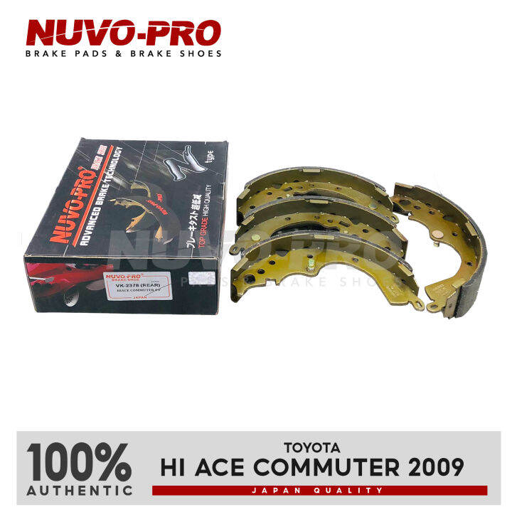 Nuvo Brake Shoes Toyota Hiace Commuter Rear 2009 Vk 2378 1set Lazada Ph