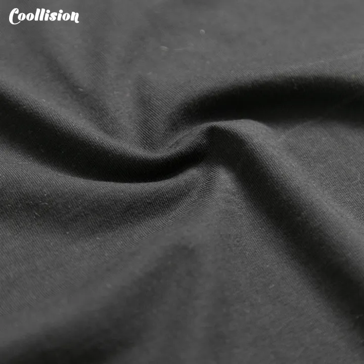 coollision-เสื้อดำ-เสื้อเปล่าเสื้อยืดสีพื้น-สีดำ-ผ้า-tc-นุ่มๆ