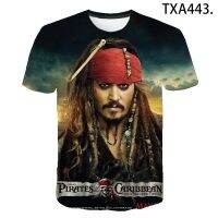 2023 Customized Fashion *Hot Sale* Pirates of the Caribbean 3D Print T-shirt  Clothing Casual Mens Tops Womens Shor，Contact the seller for personalized customization