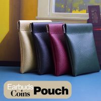 【CW】□  Pu Leather Coin Purse Men Small Short Wallet Money Change Earbuds Credit Card Holder for Kids