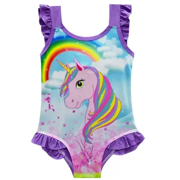 Girls rainbow bathing on sale suit