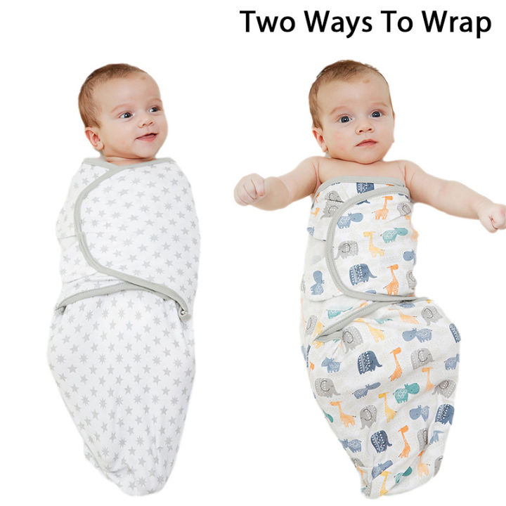 ทารกแรกเกิดผ้าฝ้ายพันผ้าห่มพันห่อหมวกชุดเตียงเด็กที่ได้รับผ้าห่มทารกถุงนอน0-6เมตรอุปกรณ์เสริมสำหรับเด็ก