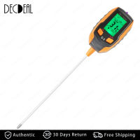 4-In-1เครื่องทดสอบดินมัลติฟังก์ชั่เครื่องตรวจจับดินเครื่องวัดความชื้น PH Meter อุณหภูมิความชื้นแสงแดดความเข้ม PH Tester