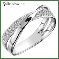 Aolie ลดน้ำหนักคริสตัล rhinestone Ring Slimming Healthcare Ring เครื่องประดับแม่เหล็ก