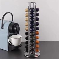 Rotatable Coffee Capsule Rack Espresso For 40 Nespresso nescafe Capsules Storage Pod Holder Coffee soporte capsulas