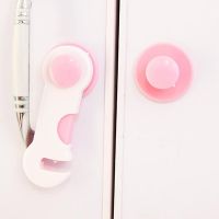 ☍✉ Baby Safety Lock Corner Cabinet Drawer Padlock Protection Children Security Anti-Pinch Refrigerator Drawer Unlock Hand Protect