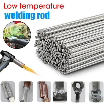 10Pcs Low Temperature Easy Melt Aluminum Universal Silver Welding Rod Cored  Wire Rod Solder Wire Electrode Welding Rods